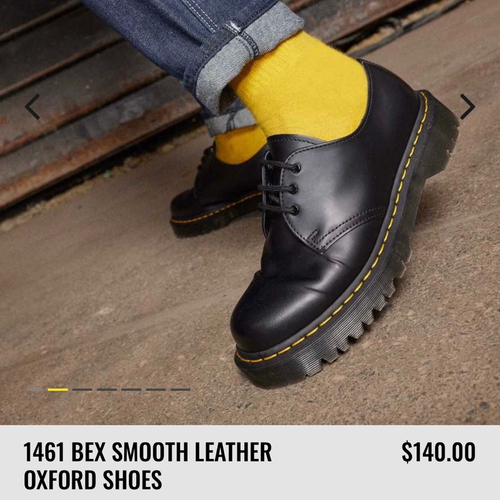 De Marten 1461 Bex Smooth Leather Oxford shoe NEW IN BOX  size 9 women